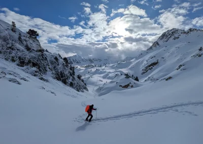 Magnifique montée en raquettes